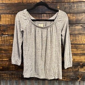 Hollister Heather Gray Women's Blouse
